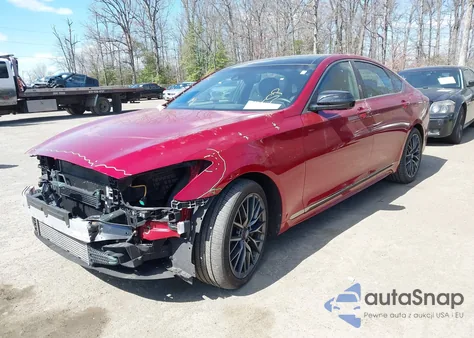 2020 Genesis G80 3.3T Sport Awd from USA, damaged, VIN KMTFN4JB5LU337782